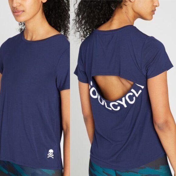 SOUL BY SOULCYCLE Keyhole Short-Sleeve T Tee Shirt - Picture 5 of 9